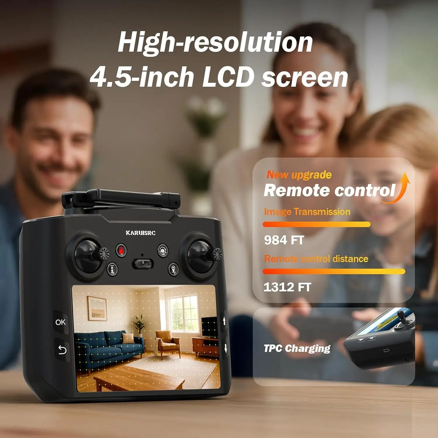 GPS Brushless Drones EIS Camera Adults Beginners Kids 4.5 Controller Screen FPV Auto Return Follow Me Mode Holiday Gifts Under 2