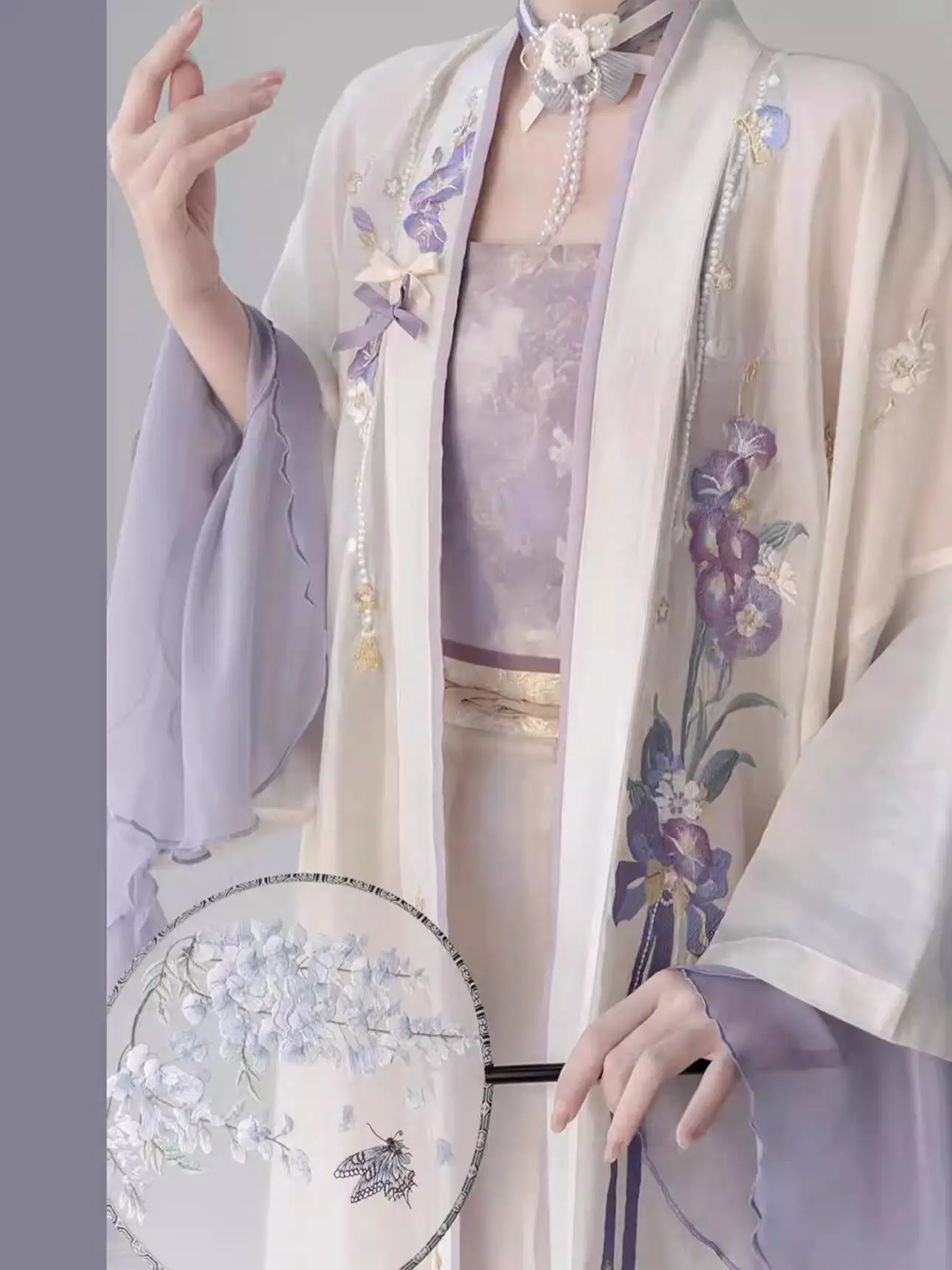 Women In Hanfu Song Dynasty Heavy Embroidery Brocade Strap Mermaid Dress Fairy Style Daily Spring Summer Costume Cosplay Chinese
