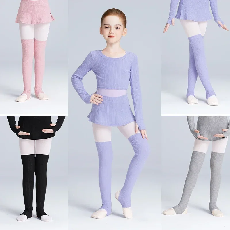 New Girls Ballet Leg Warmers Exercising Ballet Protector Socks Children Yoga Socks Gym Fitness Pilates Dance Ballet Accessory