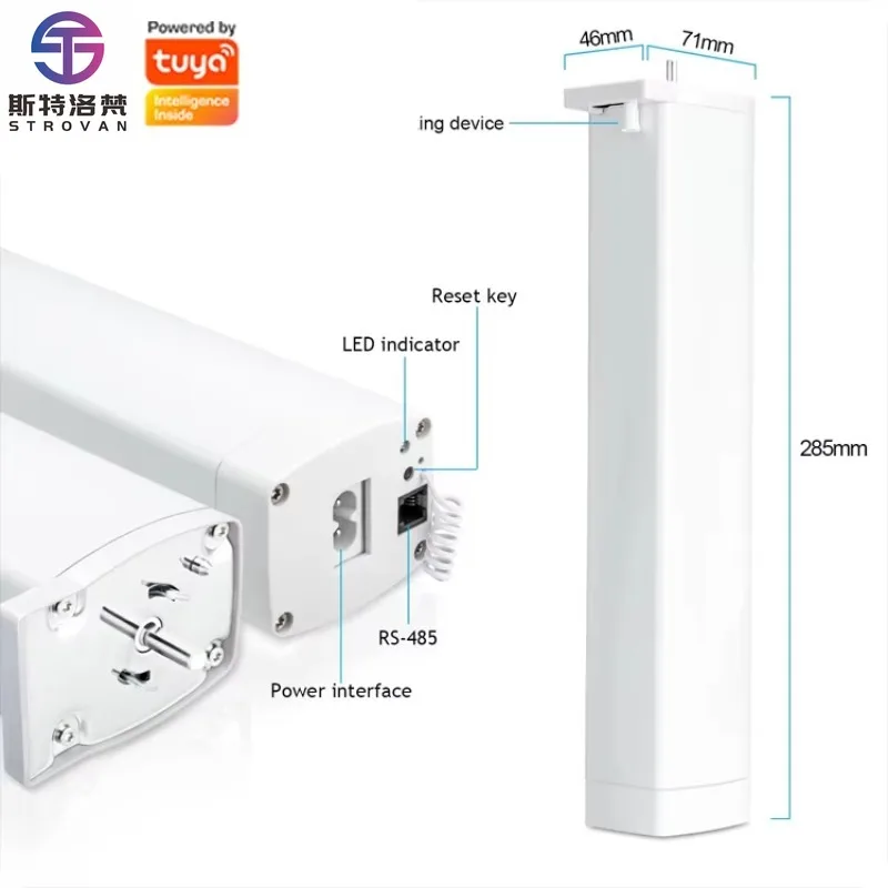 

STLF Tuya Smart WiFi Remote Control Curtain Motor Smart Life Alexa Control Automatic Motorized Electric Curtains System