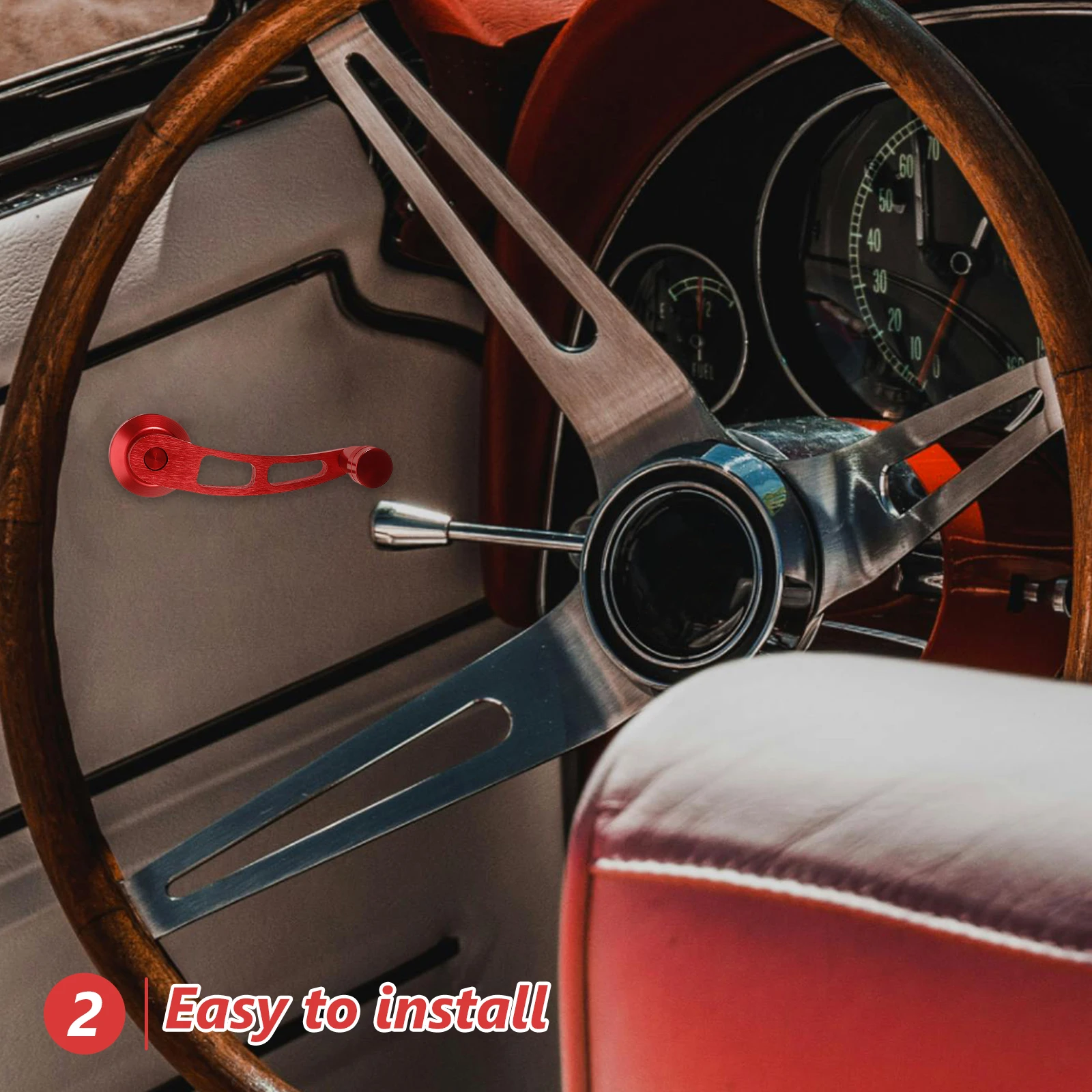 

Car Window Crank H Aluminum Alloy Manual Riser Lever H les Interior Parts Accessories Universal Fit Modern Design Easy