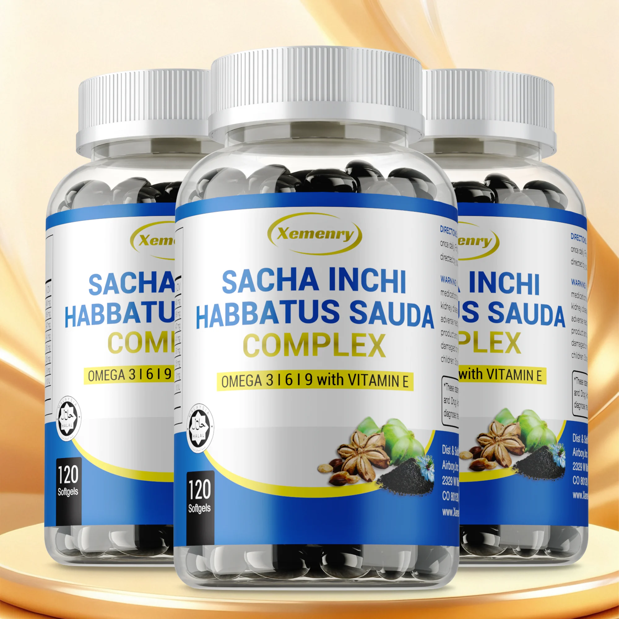 Inca Inchi Seed Oil Complex -  It Lubricates Joints, Enhances Flexibility, and Helps Improve Skin Condition and Daily Health
