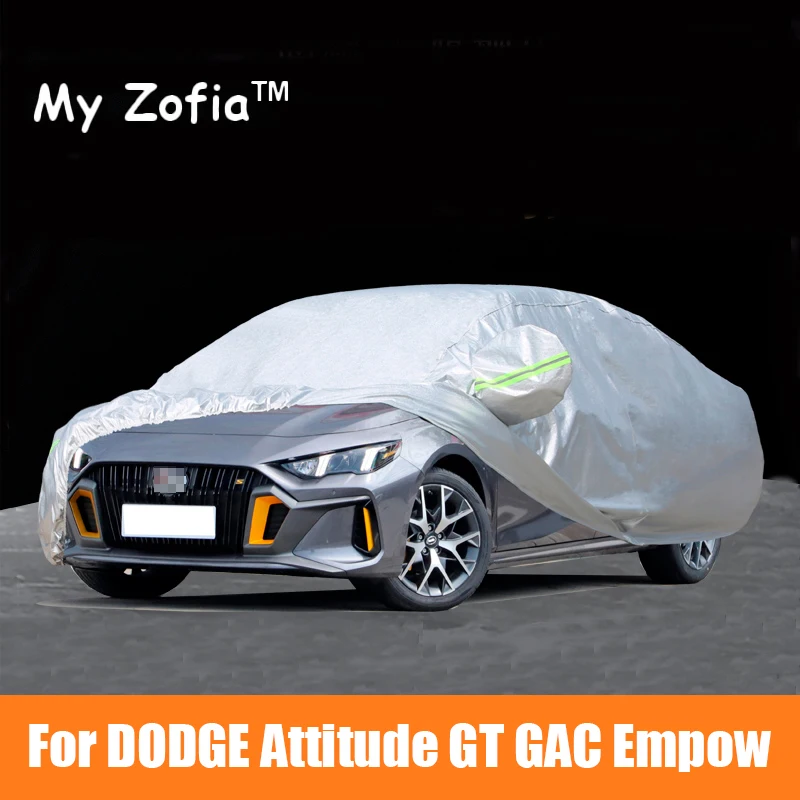 

For New DODGE Attitude GT GAC empow 2023 2024 2025 Full Car Covers Outdoor Sun Anti UV Rain Snow Dust Protection Oxford Cloth