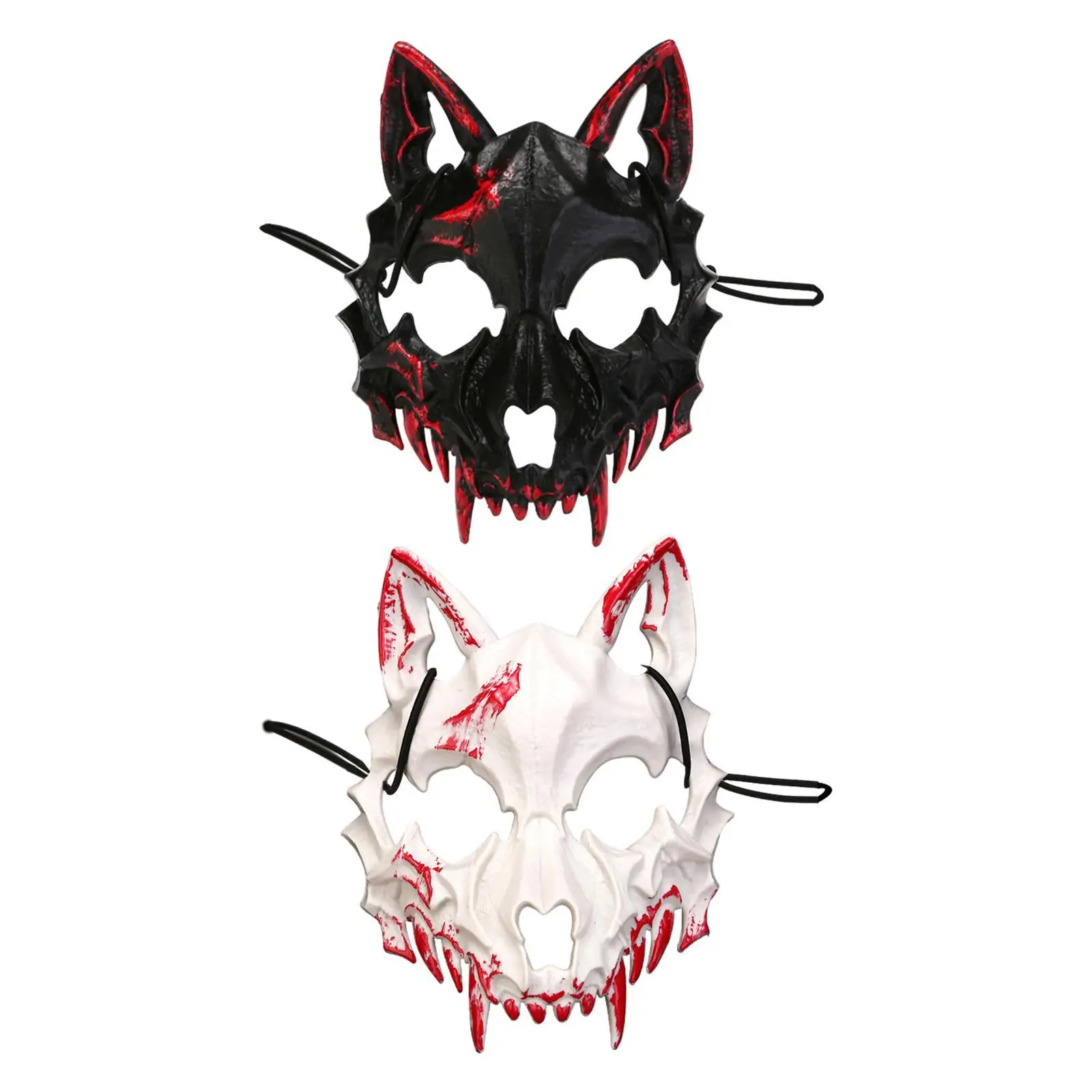 Halloween Wolf Mask Costume Accessory for Adults Animal Cosplay for Stage Performance Carnival Fancy Dress Nightclub Role Play