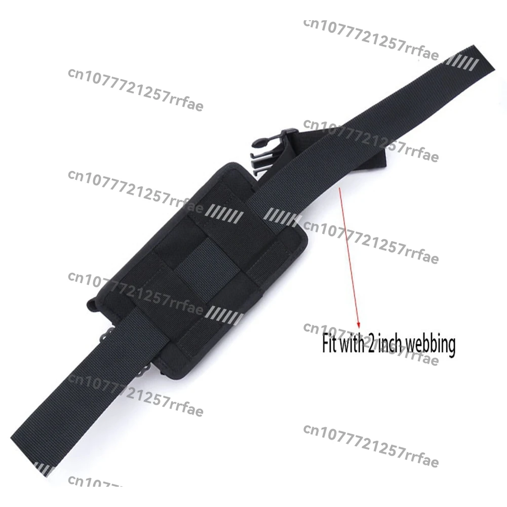 

A89E-New 2Pcs Spare Black 1680D Nylon Scuba Diving Weight Belt Pockets with Quick Release Buckle -22.5X15X5cm
