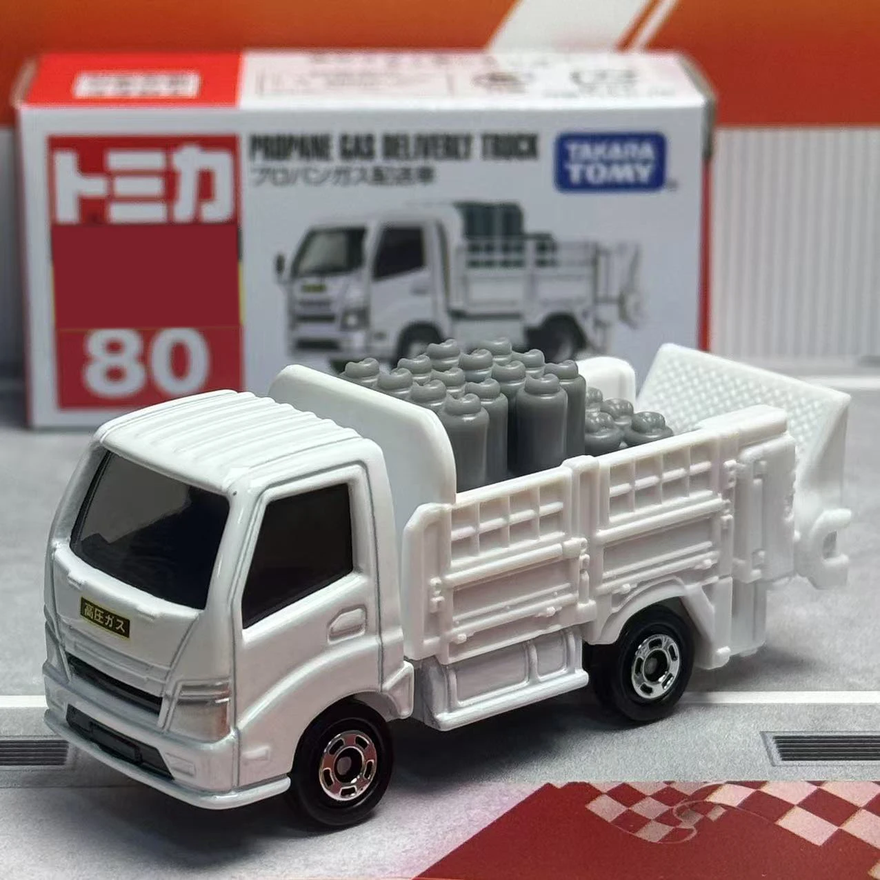 

Такара Томи Томика №. Машинка-игрушка на газу (пропан) 80 Propane Gas Delivery Car, литая модель из сплава, серия реплик, подарки для детей, игрушки для мальчиков