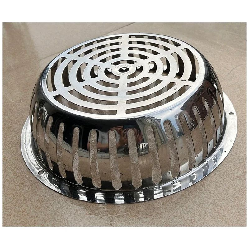 AB15-304 Stainless Steel Rooftop Floor Drain Cover Roof Balcony Sewer Filter Gutter Drain Pipe Anti-Blocking Mesh Cover