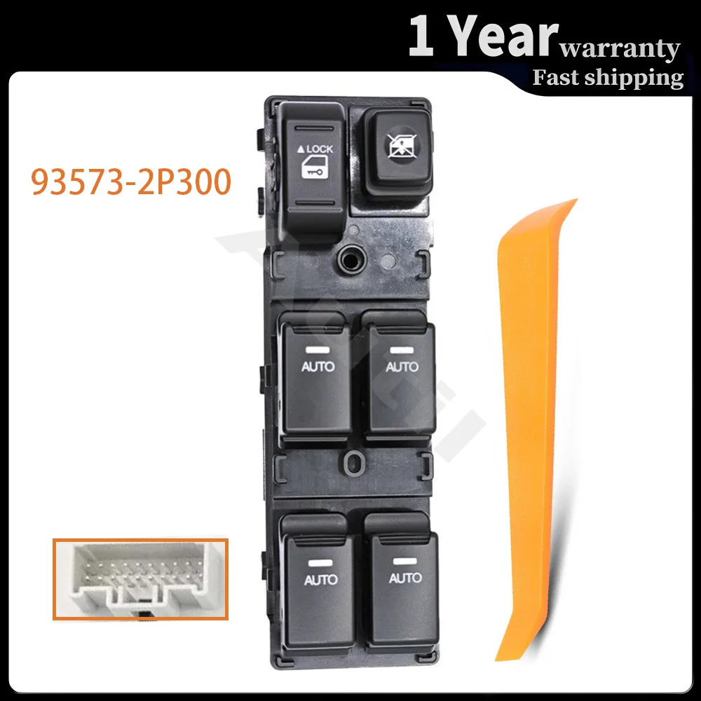 

Front Left Side Electric Power Master Window Switch Glass Lifter Control Button for Kia Sorento 2009 2010 2011-2014 93573-2P300
