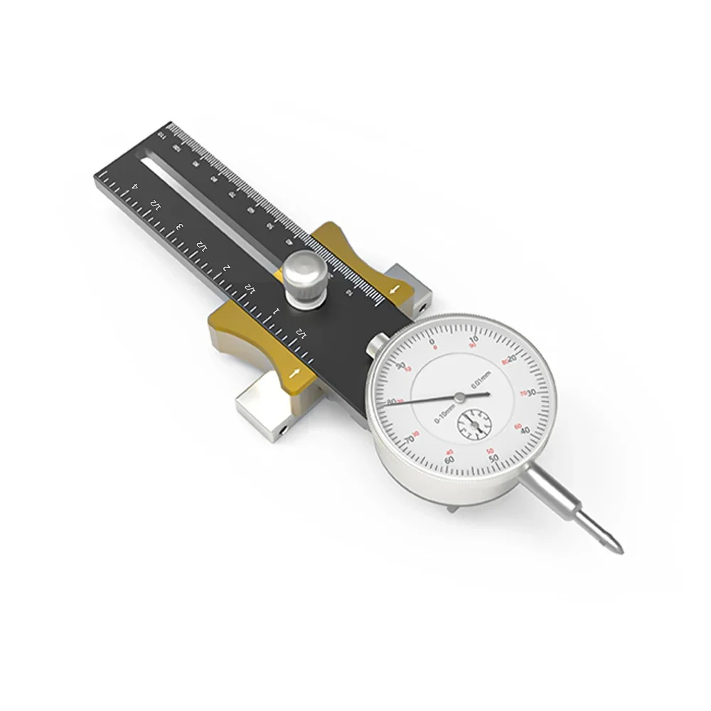 Table de travail de calcul de lame de scie, indicateur à cadran, rapport de parallélisme, alliage d\'aluminium réglable, jauge 11% ment avec outils