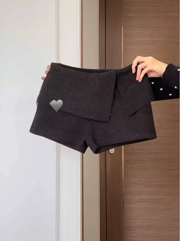 

Женские шерстяные брюки с высокой талией в корейском стиле, осенне-зимняя новинка, модные, стройнящие, удобные для повседневной носки, прямого кроя