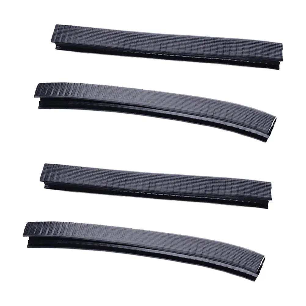 2 Pares de Tiras de Protección para Tabla de Skateboard, Ranura en U, Parachoques Anticolisión, Cubierta de Goma para Tabla de Skateboard y Longboard