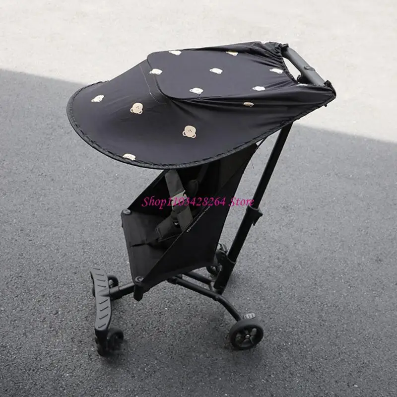 Outdoor Pram Sun Cover Machine Washable Polyester for Newborns