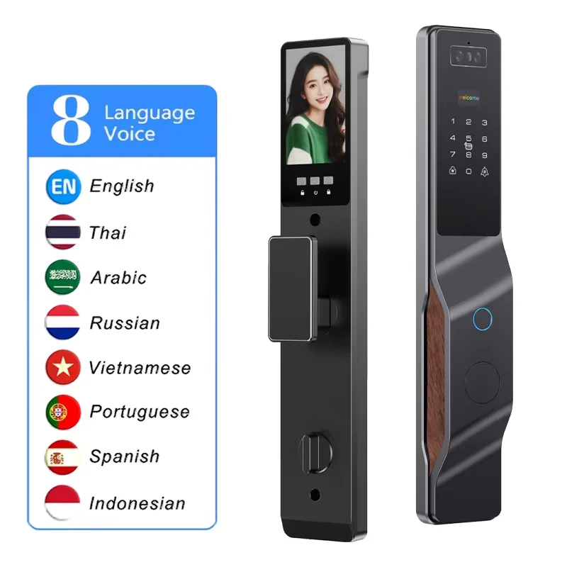 Tuya Smart Lock With Camera, Password, And Facial Recognition Unlocking - Remote Unlocking Smart Intelligent Lock