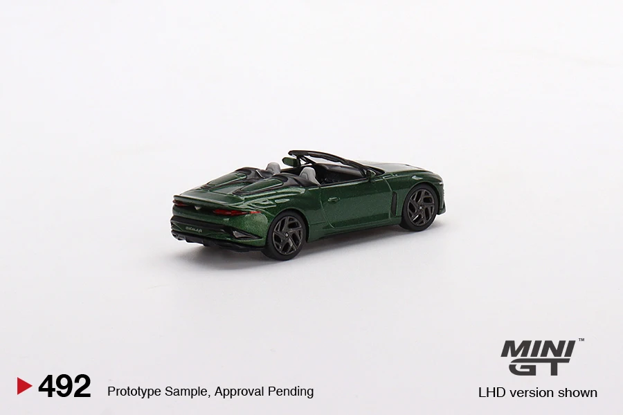 MINIGT 1/64 Bentley Mulliner Bacalar Scarab Green LHD MGT00492-CH Diecast Alloy Model Car Friends Gifts Collect Ornaments