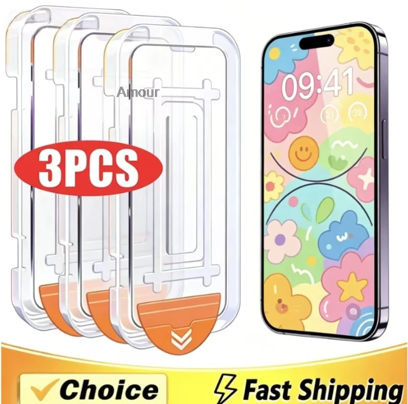 1-3PCS Dustproof Ultra Clear Screen Protector Fit Samsung S26 Ultra S26 Plus S26, Smooth Touch Easy Paste Mobile Tempered Glass