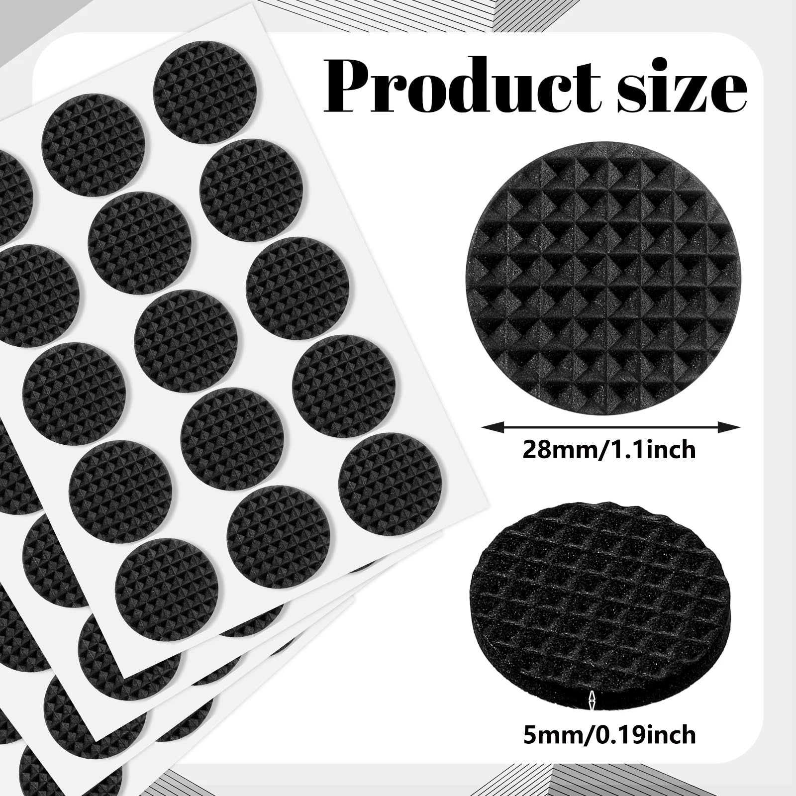 12pcs Anti-slip Furniture Pads Mute Mats Bumper Damper Thick EVA Pad Foot Cover Self Adhesive Table Chair Foot Protection Pad
