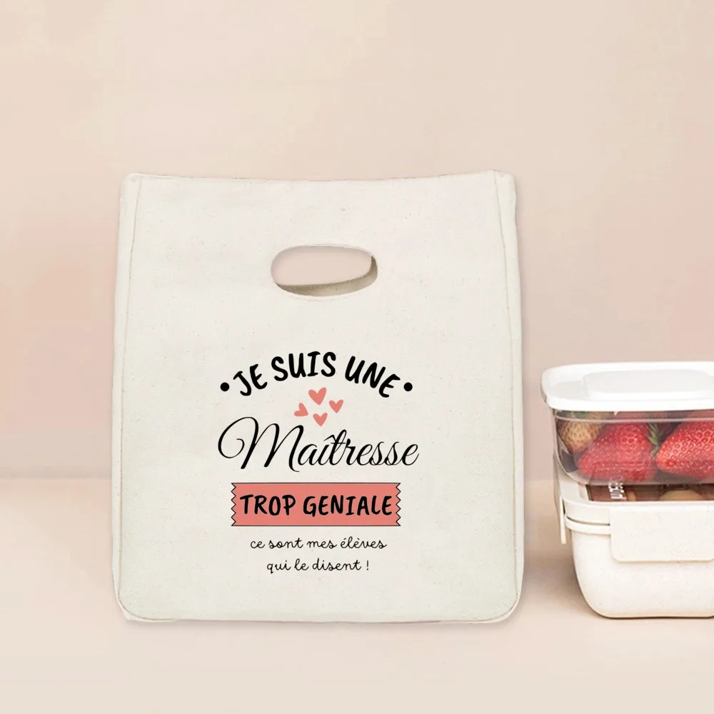 أنا عشيقة رهيبة جدا شكرا لك عشيقة الغداء حقيبة برودة حمل المحمولة معزول الحرارية الغذاء الحاويات Lunchbox