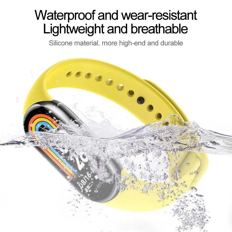 Xiaomi Mi Band 8用のスペアシリコンブレスレット,アクセサリー