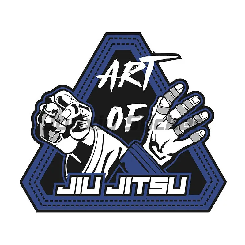 Pegatina impermeable de vinilo de artes marciales brasileñas BJJ Jiu Grappling Combat Jitsu, pegatina para parachoques de ventana de pared de