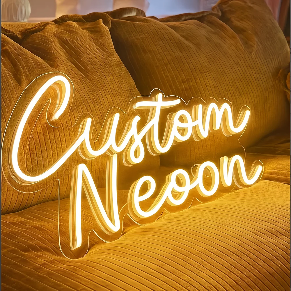 Custom Neon Signs Personalized, LED Acrylic Light/Lamp for Home Wall/Bar/Office/Restaurant/Wedding Decor Gift.Etc.