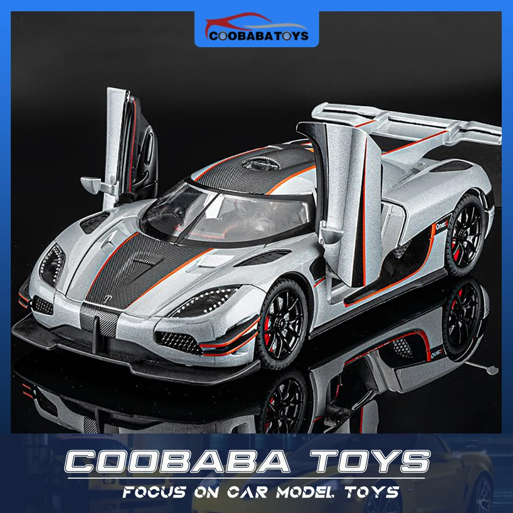 

Scale 1/32 Koenigsegg One1 Supercar Metal Diecast Alloy Toy Car Model For Boys Children Kids Toys Vehicles Hobbies Collection