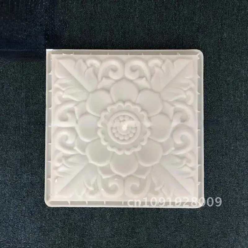 In Chinese Antique Style Brick Carving Plastic Courtyard Mold Relief Paving Tile Template Floor Shadow Decoration Cement Wall