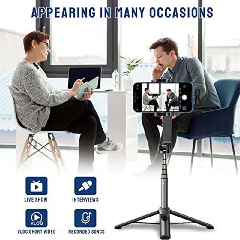 Receptor De Microfone De Cancelamento De Ruído Preto, Adaptador Para Gravação De Vídeo, Live Stream,Tiktok,Vlog, Apresentação