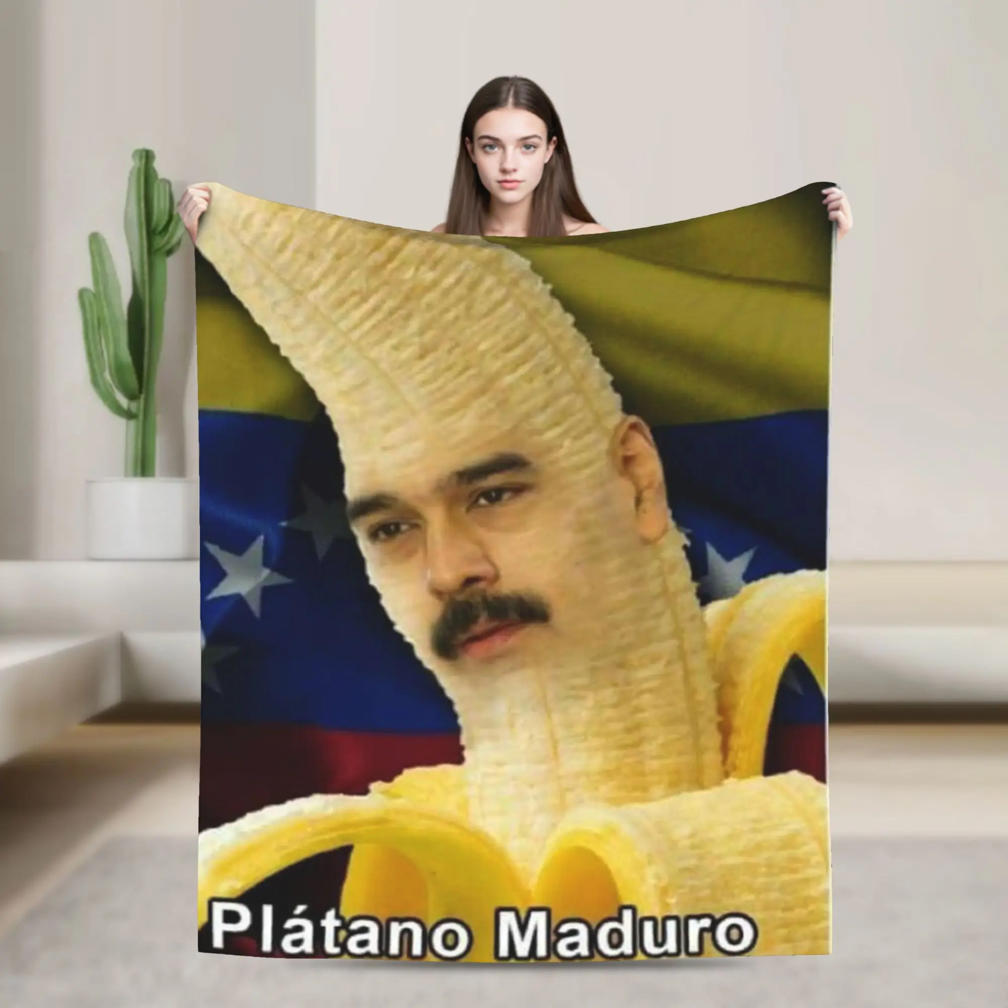 بيدرو سانشيز اسبانيا PSOE الموز بطانية ناعمة طائرة السفر أفخم الفراش يلقي ديكور المنزل الفانيلا المفرش أريكة غطاء سرير #1