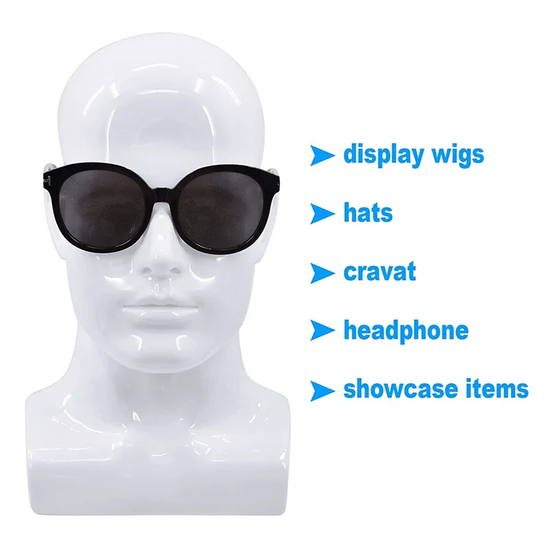 EAS-мужская голова манекена, профессиональная голова манекена для демонстрации париков, шляп, маска для наушников