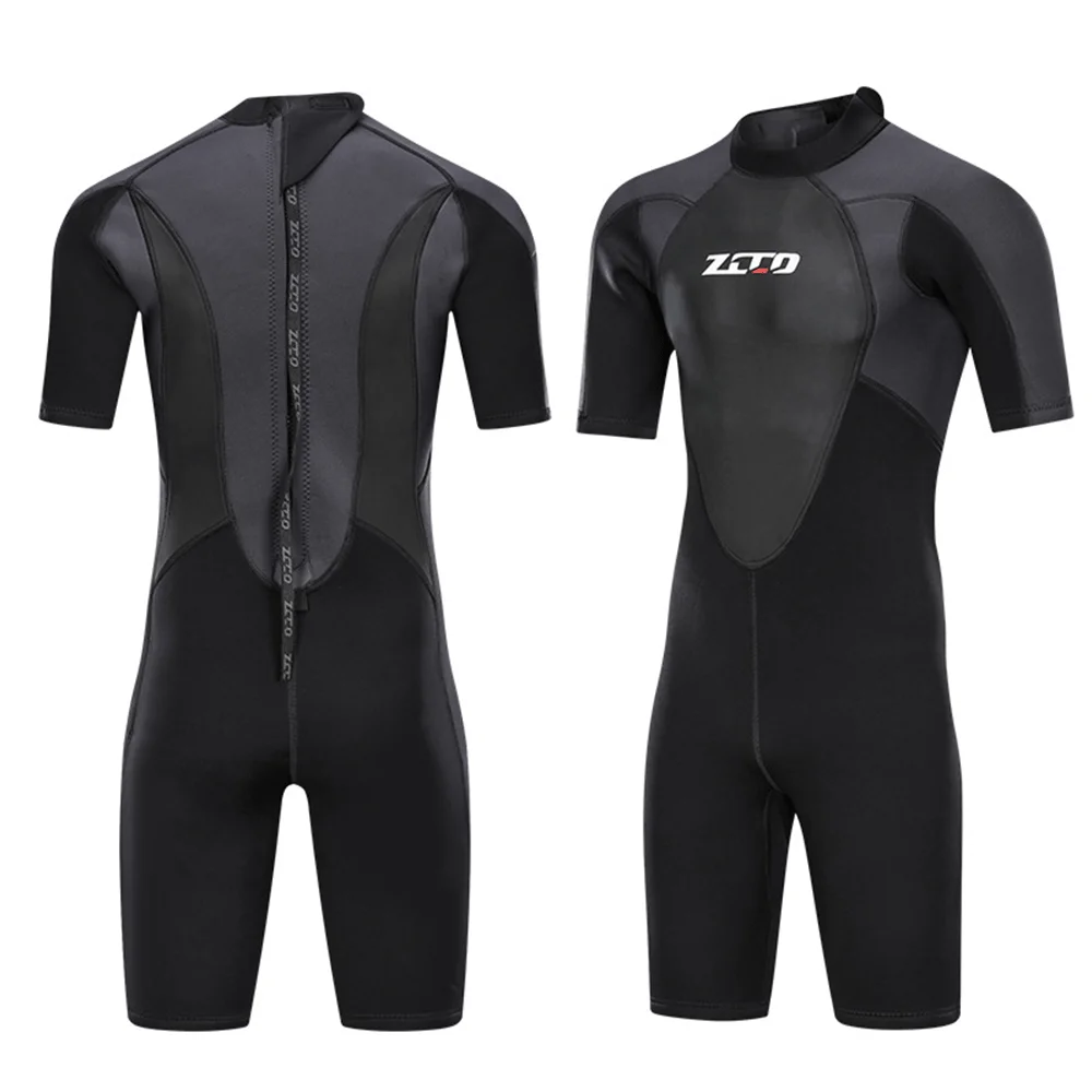 

Wetsuit Surf Suit 3mm Neopreno Kitesurf Swimwear Underwater Spearfishing Scuba Diving Suit Men Rash Guards Short Sleeve