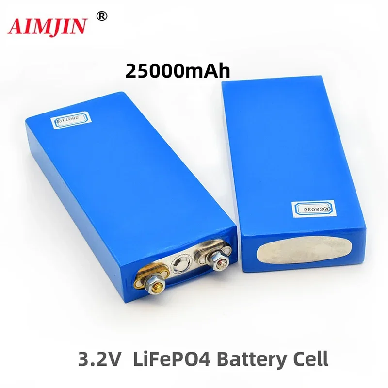 3.2V 25Ah LiFePO4 battery,cell Lithium iron phosphate deep cycles for Diy 12V 24V 36V 48V solar energy UPS power Replace battery