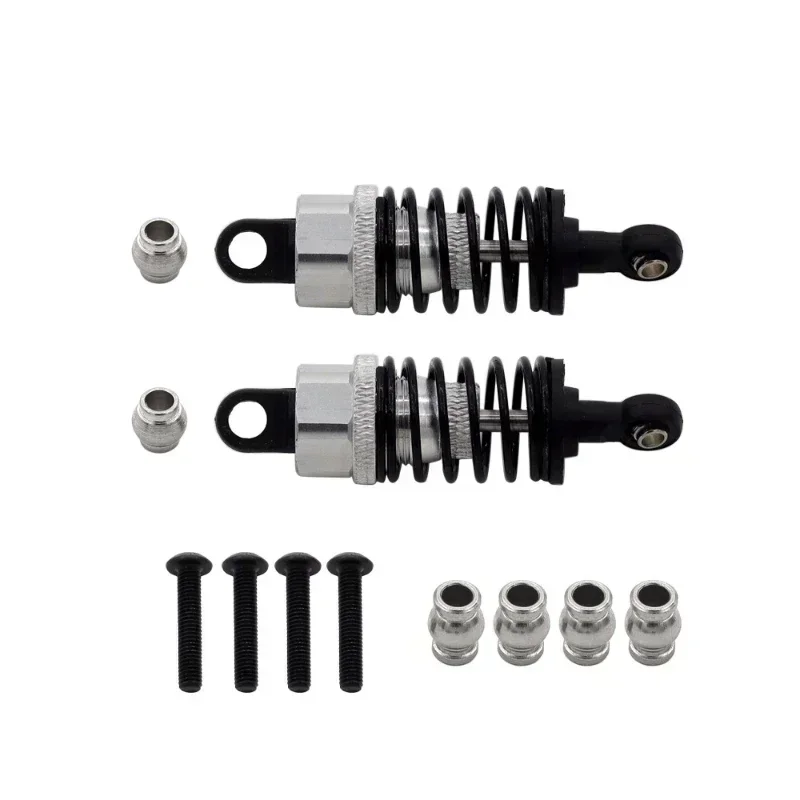 타미야 TT-01 TT01 TT-02 TT02 1/10 RC 자동차 업그레이드 부품 용 2Pcs 알루미늄 합금 충격 흡수 장치 댐퍼 세트