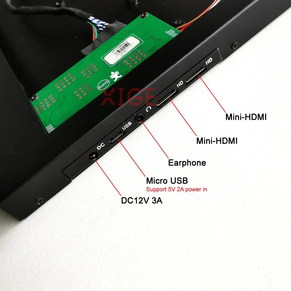 Fit LTN173KT03 Portable Refit Display 1600*900 2Mini-HDMI Controller Driver Board+Metal Case Micro USB 17.3