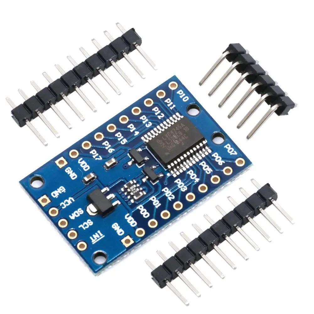 PCF8575 I2C Interface Expander Module 16 IO Ports Integrated Circuits for Arduino DC 2.5-5.5V I2C Communication Control