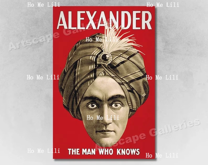 Alexandria People Who Knew The 1920s Magic Poster 1908 Houdini Milk Jug Water Escape Poster Tin Signs Retro