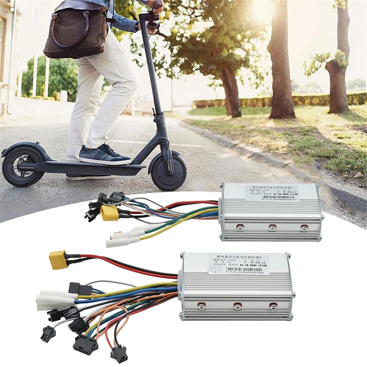 LDHL Per JP 60V 25A DC Controller Brushless Doppio Motore per Scooter Elettrico E Bike Controller Brushless