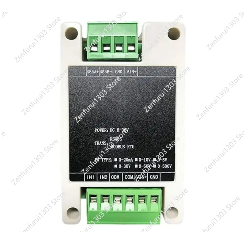 2 channels 4-20mA to isolated RS485 analog input acquisition module industrial MODBUS RTU protocol