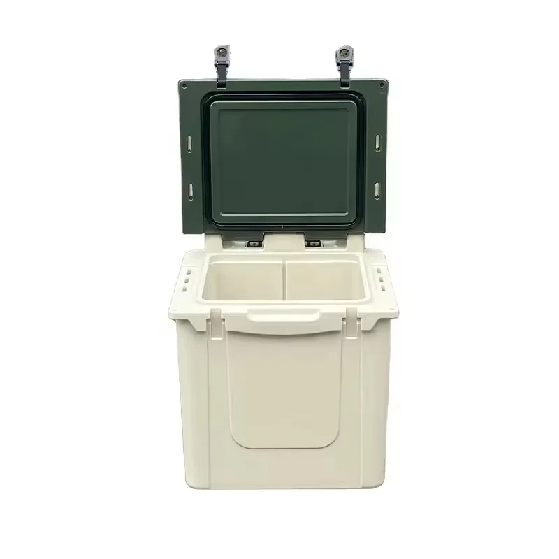 45QT Heavy-Duty Rotomolded Wheeled Thermal Cooler Box Modern Portable Ice Chest Camping Travel Fishing Custom Solar Panel Cans view 6