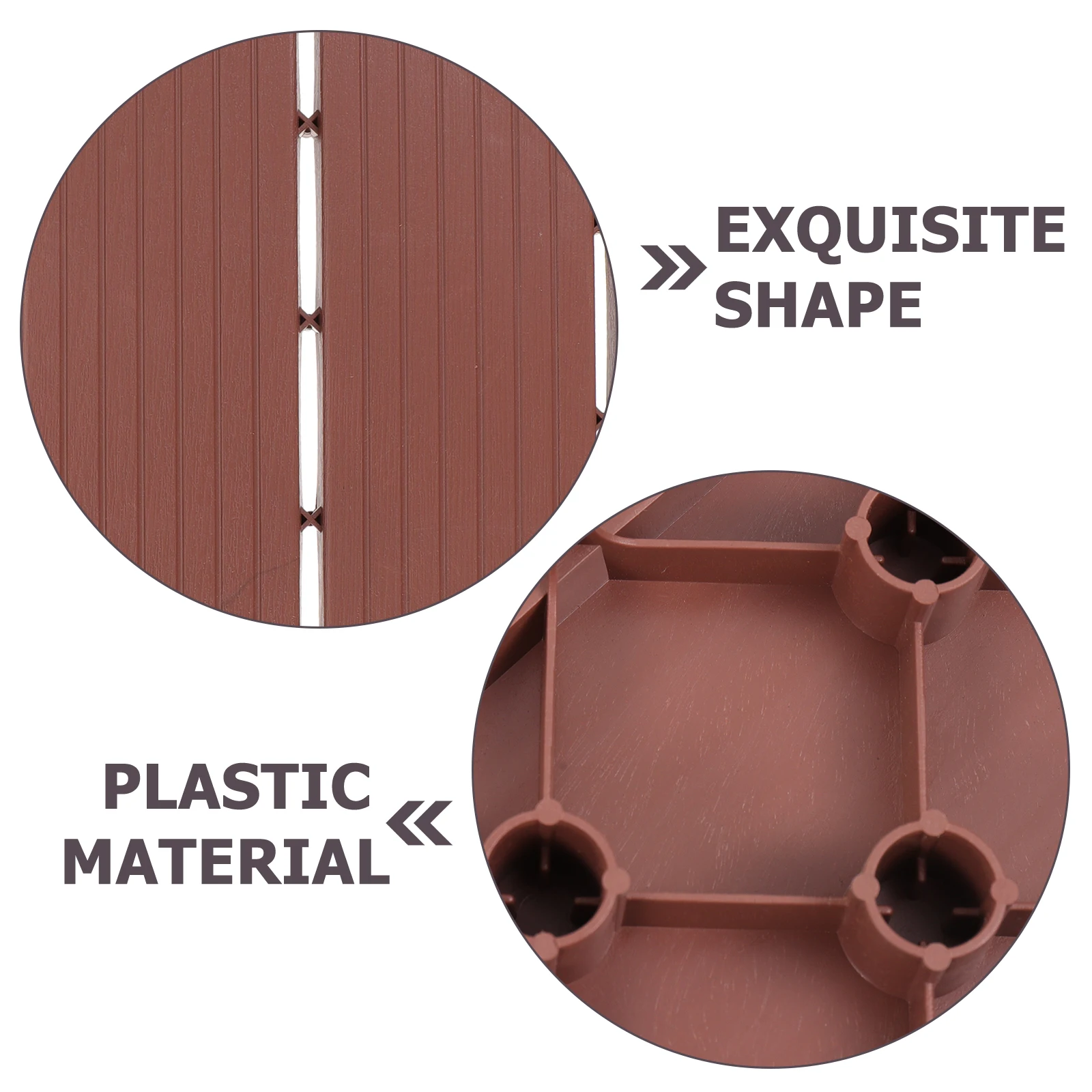 

4 Pcs Balcony Assembled Floor Decorations for Apartment Outdoor Deck Tiles Patio Interlocking Decking All Weather