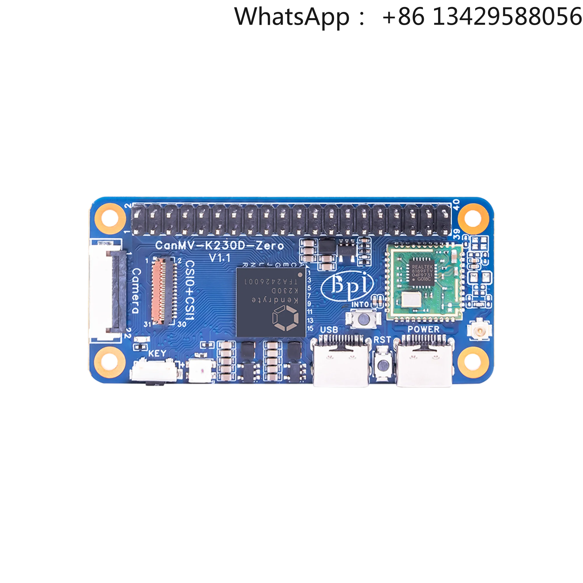 Banana Pi BPI-CanMV-K230D-Zero Canaan K230D RISC-V 128 RAM Dual Camera MIPI CSI Srceen40 Pin GPIO SBC Single Board Computer