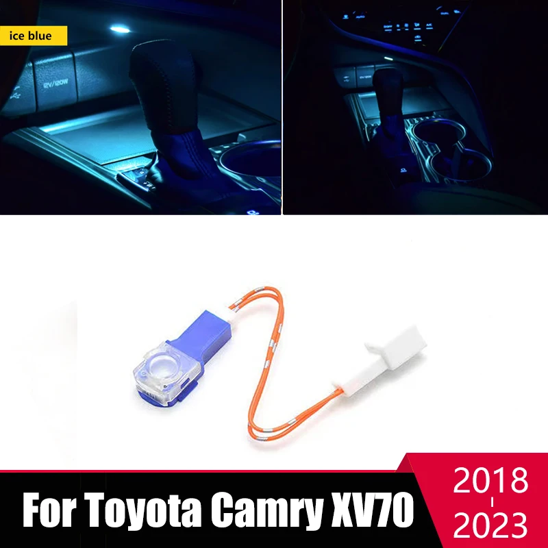 Central Control Storage Atmosphere Light LED Car Interior Water Cup Storage Box Light For Toyota Camry 2018 - 2023