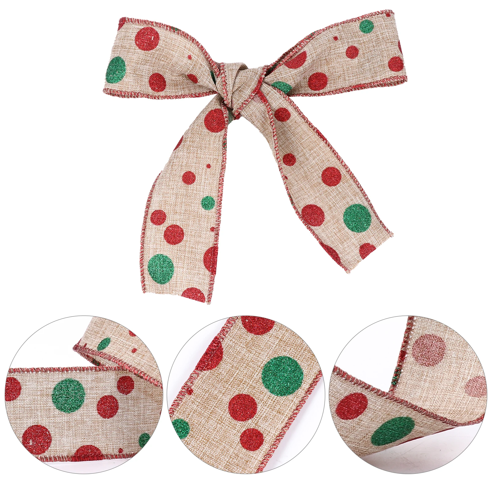 

Burlap Ribbon 50mm Fabric Decorative Wired Christmas Ribbons for Craft Gift Wrapping Home Party Supplies Burlap Crafts
