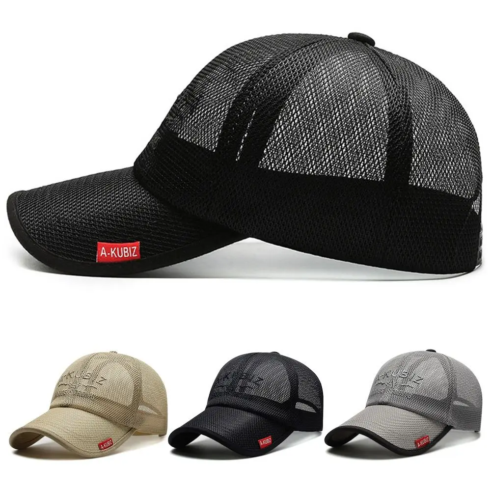 

Breathable Men Women Fashion Summer Sunscreen Hats Full Mesh Hats Baseball Cap Sun Protection Caps