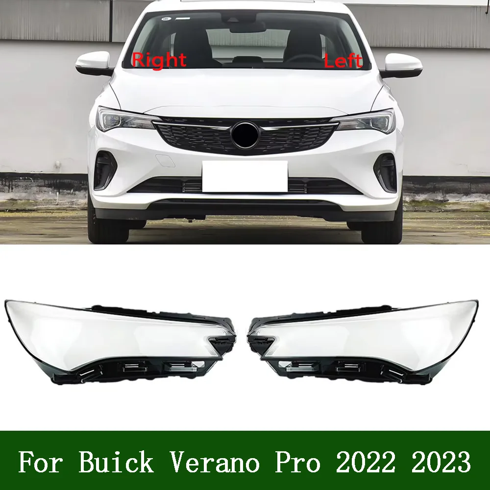 Front Headlight Cover 2022 2023 For Buick Verano Pro Transparent Mask Headlamp Lamp Shell Plexiglass Replace Original Lampshade