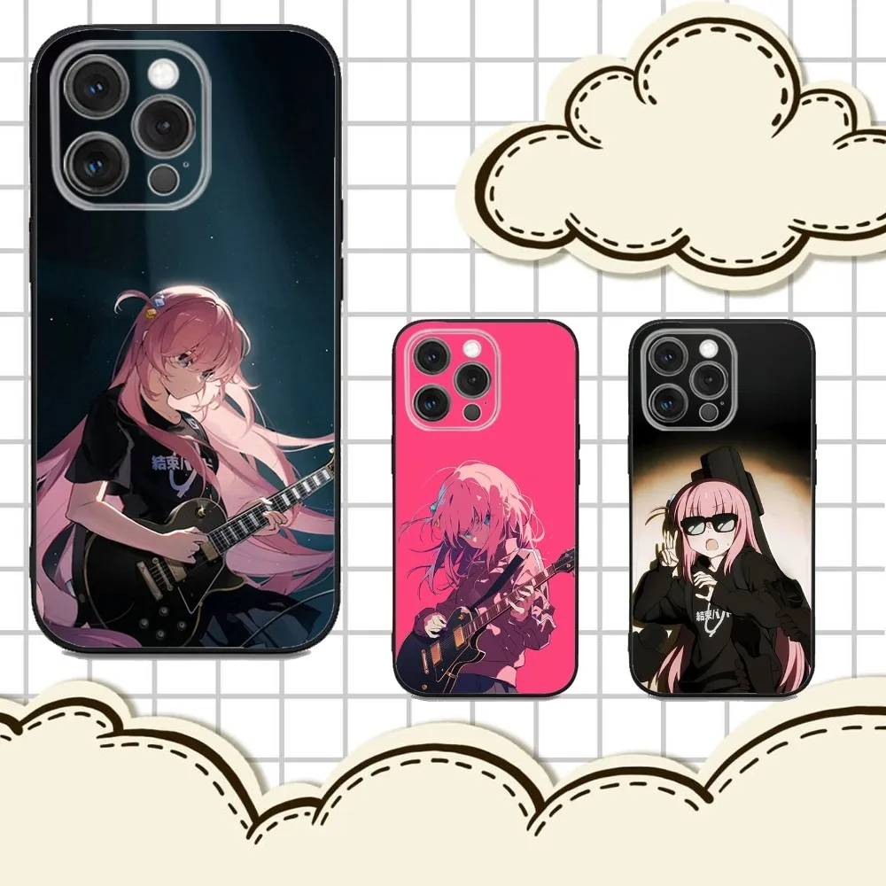 

T-The Rock Kessoku Band Phone Case For iPhone 16e,16,15,14,13,12,11,Pro,X,XS,Max,XR,Plus,Mini Soft Black Cover