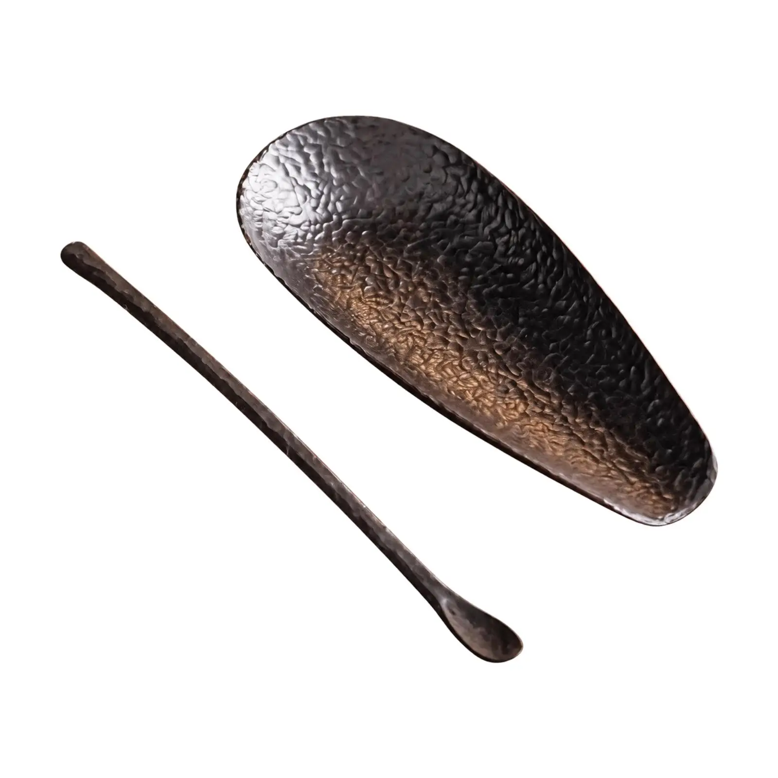 Handcrafted Ebony Tea Scoop Set for Loose Leaf Tea Tins and Teapot Transfer