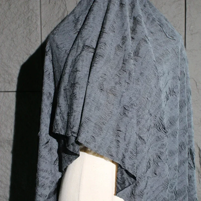 Elastic Irregular Muscle Creative Fabric for Scarf Coat Clothing Designer Fashion Fabrics Cloth Per Meter Material Diy Sew