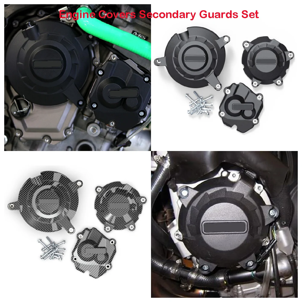 

Fits for Kawasaki ZX10R ABS Ninja ZX-10R KRT 2011-2025 Motorcycle Engine Stator Case Cover Set Secondary Protection Guard Kits