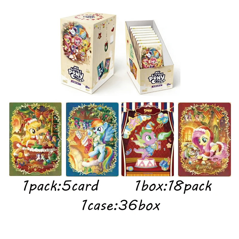 wholesale KAYOU My Little Pony Friendship Eternal Moon Glow Pack Wave 10 Full Box Rare Anime Trading Cards