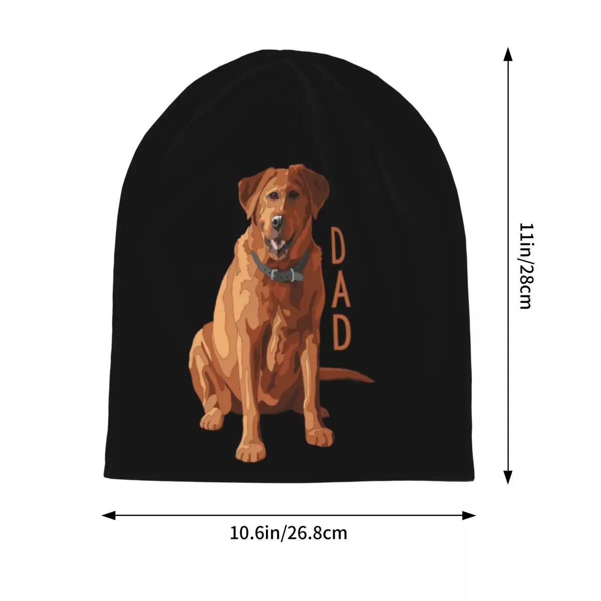 مختبر أبي الثعلب الأحمر لابرادور المسترد الكلب الدافئة محبوك قبعة موضة بونيه قبعة الخريف الشتاء في الهواء الطلق قبعات حريمي للجنسين الكبار